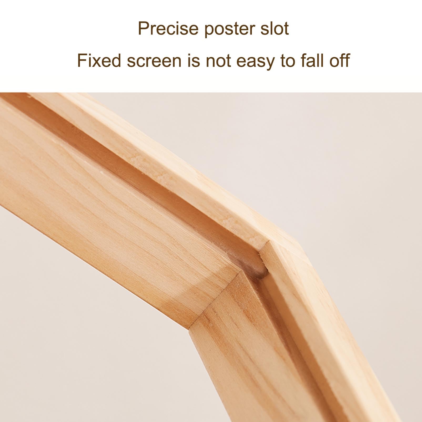 Genérico Soporte de Madera para Carteles de pie - Expositor de Pedestal para Carteles, pancartas y Volantes - Ideal para Bodas, Fiestas en casa, Eventos y promociones empresariales