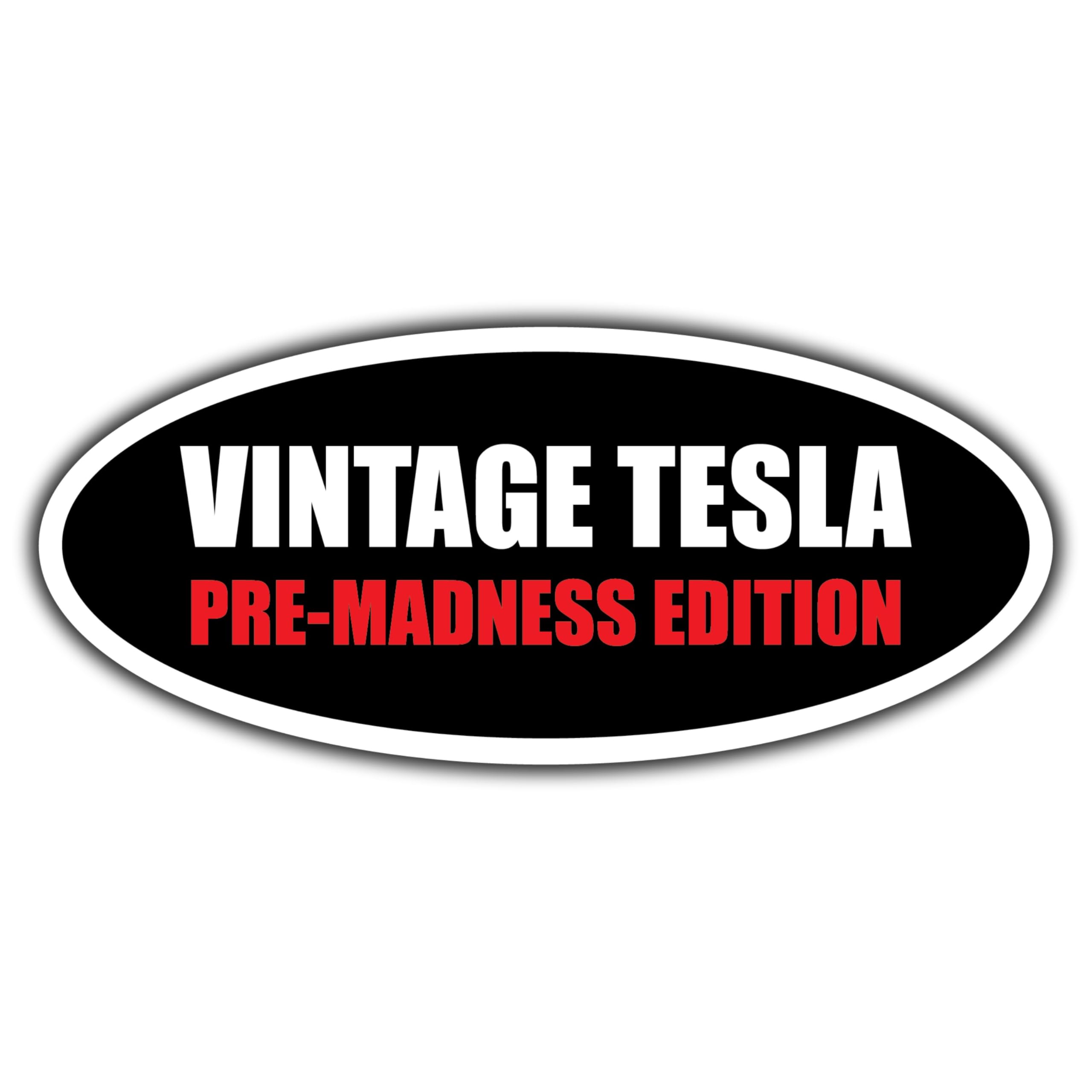Imanes divertidos anti Elon, edición vintage pre-locura, calcomanía de vinilo resistente al agua para parachoques de coche o refrigerador, tamaño 6 pulgadas x 2 7 pulgadas, paquete de 2