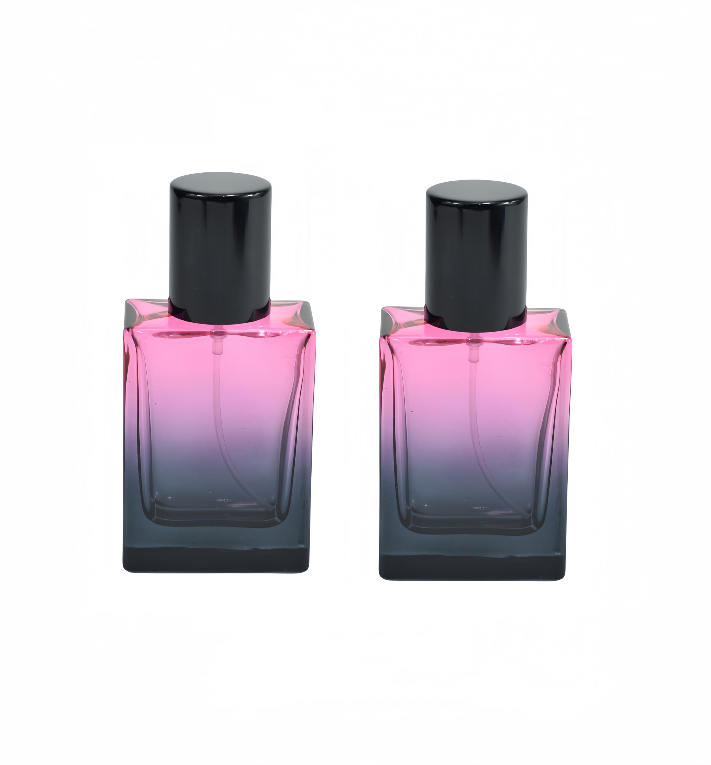 2 Pack 30ml Gradient Color Glass Atomizer Perfume Spray Bottle,Refillable Empty Perfume Spray Bottles for Travel,Fine Mist Sprayer Containers for