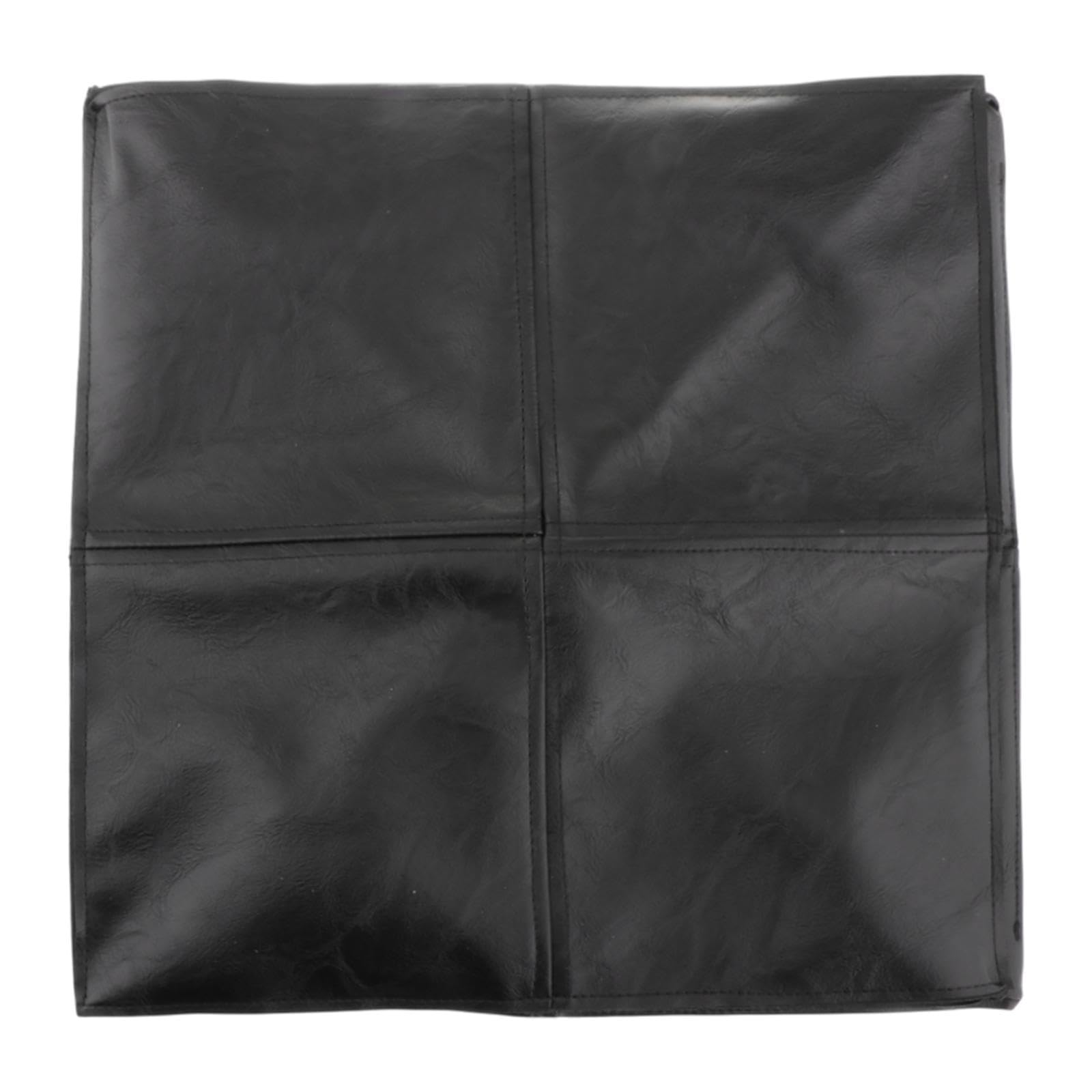 CALANDIS™ Unstuffed Pouf Cover Foot Rest Cover Foot Stool for Entryway Bedside Bedroom Black Square | Ottomans, Footstools & Poufs | Furniture-image-38