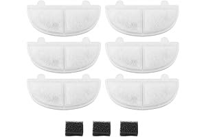 Replacement Water Filter & Pre-Filter Sponges for HomeRunPet Pet Fountain