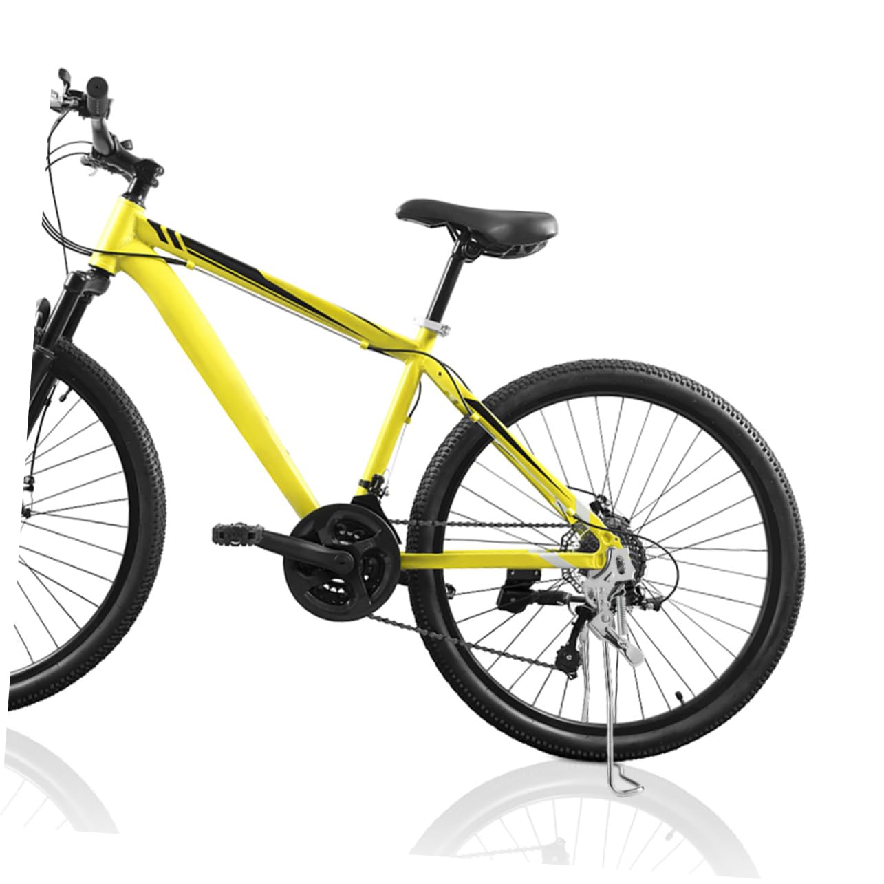 Béquille de Vélo 20 Pouces Double Support en Fer Argenté