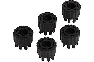 McCulloch MC1275 Electric Steam Cleaner with 18 Accessories: A275-002 Short Nylon Brush (5 Pack)