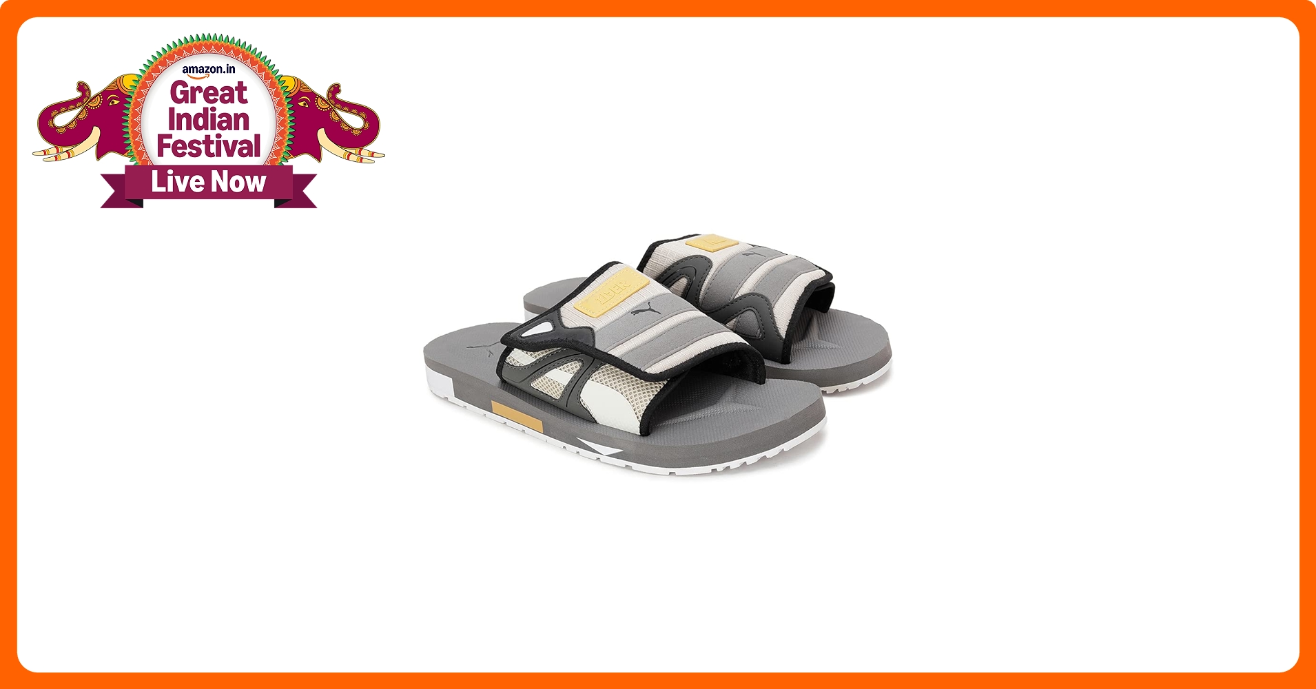 Buy Puma Unisex-Adult Mirage Mox Sandal x 1DER Steel Gray