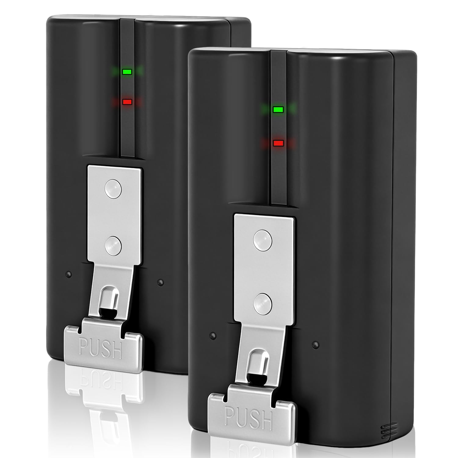 (Lot de 2) V4 Ring Batterie 6040mAh 3.65V, Compatible avec Les caméras Ring Doorbell Camera 2/3/4/3 Plus, Stick Up Camera (2e et 3e génération), Spotlight Cam et Peephole Cam
