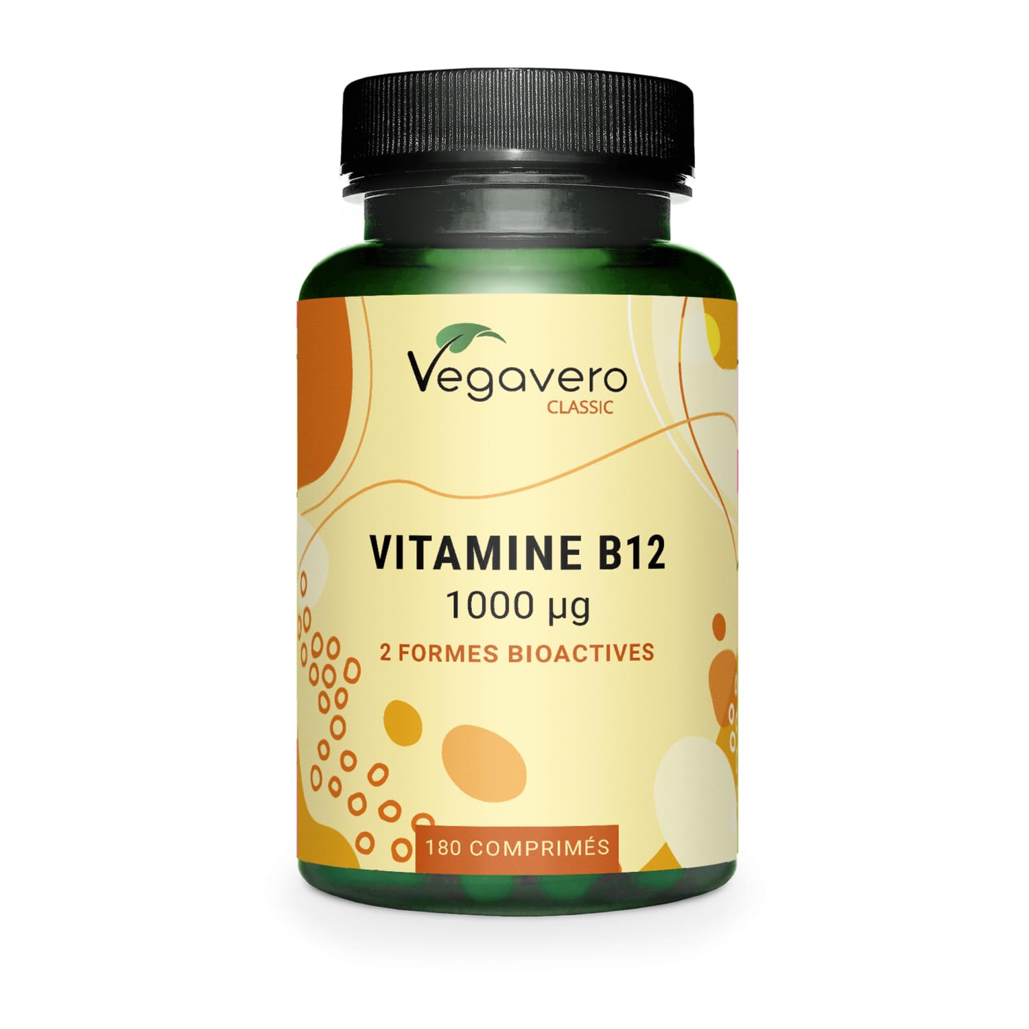 Vitamine B12 Vegan 1000 µg | Testé en Laboratoire & Sans Additifs | Avec 2 Formes : Méthylcobalamine + Adénosylcobalamine | Anti Fatigue + Equilibre Nerveux | Vegavero®