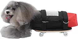 Cadeira de rodas personalizável para animais de estimação com deficiência, scooter de cachorro para pernas traseiras, poliéster respirável, tamanhos P/M/G