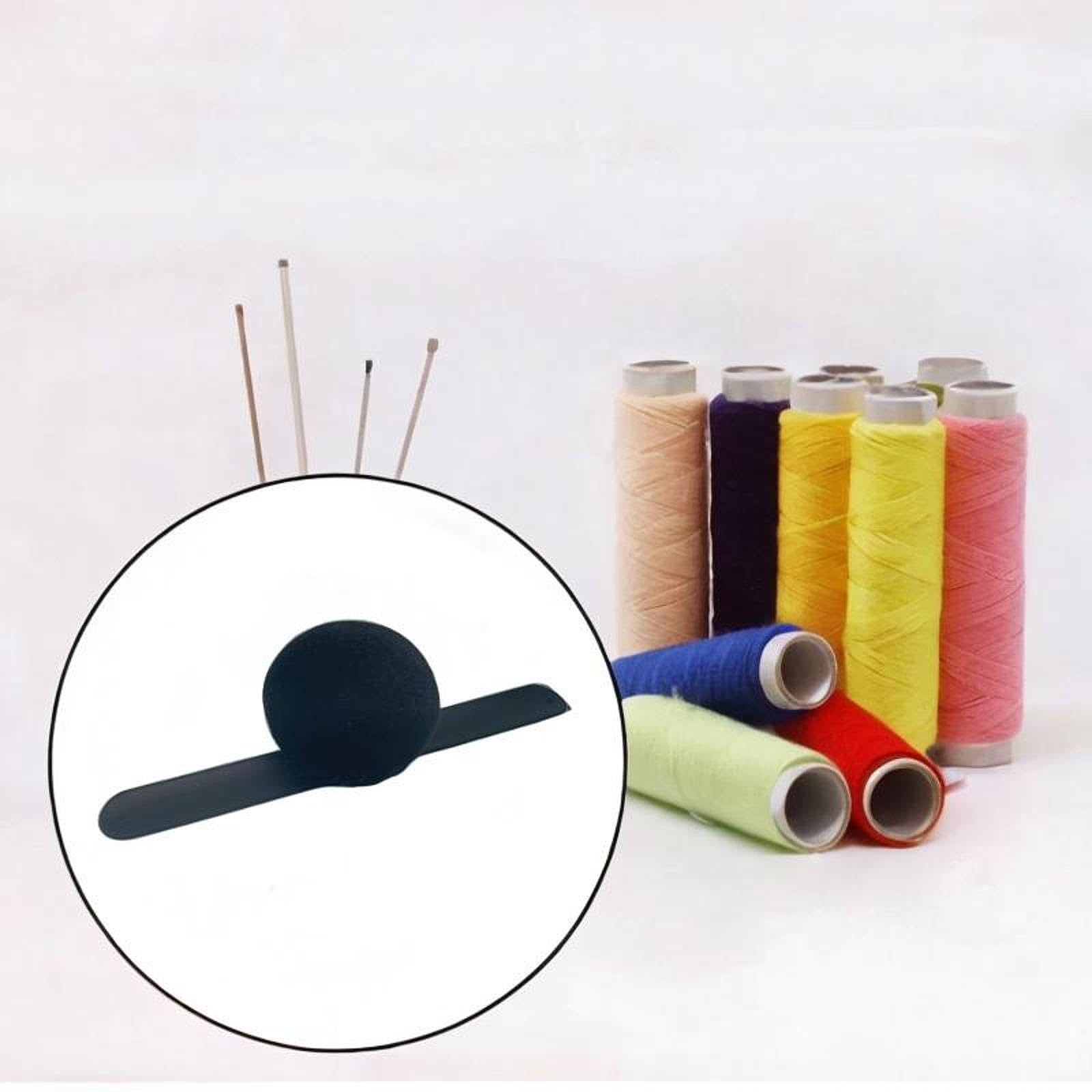 Badiman Wrist Pin Cushion Pincushion Home Sewing Tool Velvet Practical Pins Holder Needle Holder for Stitching Handcraft Embroidery, Black