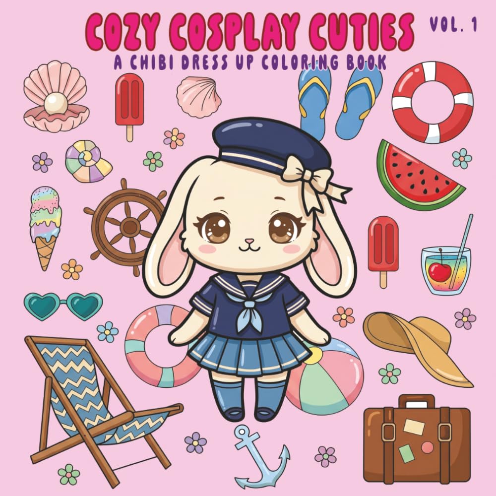 Cozy Cosplay Cuties Vol. 1: A Chibi Dress Up Coloring Book