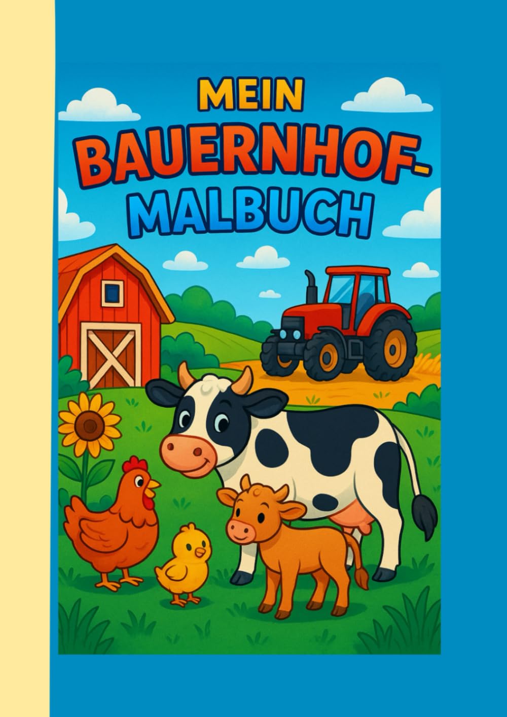 Mein Bauernhofmalbuch: Liebevoll illustrierte Ausmalbilder für Kinder