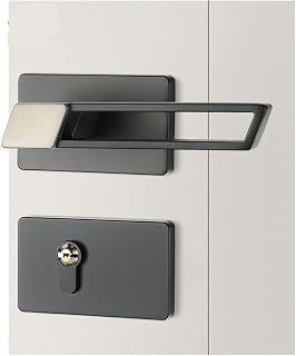 Cerradura de puerta interior del hogar cerradura de puerta de dormitorio negra minimalista cerradura de puerta de habitación de baño cerradura de manija de puerta de madera disponible izquierda y dere