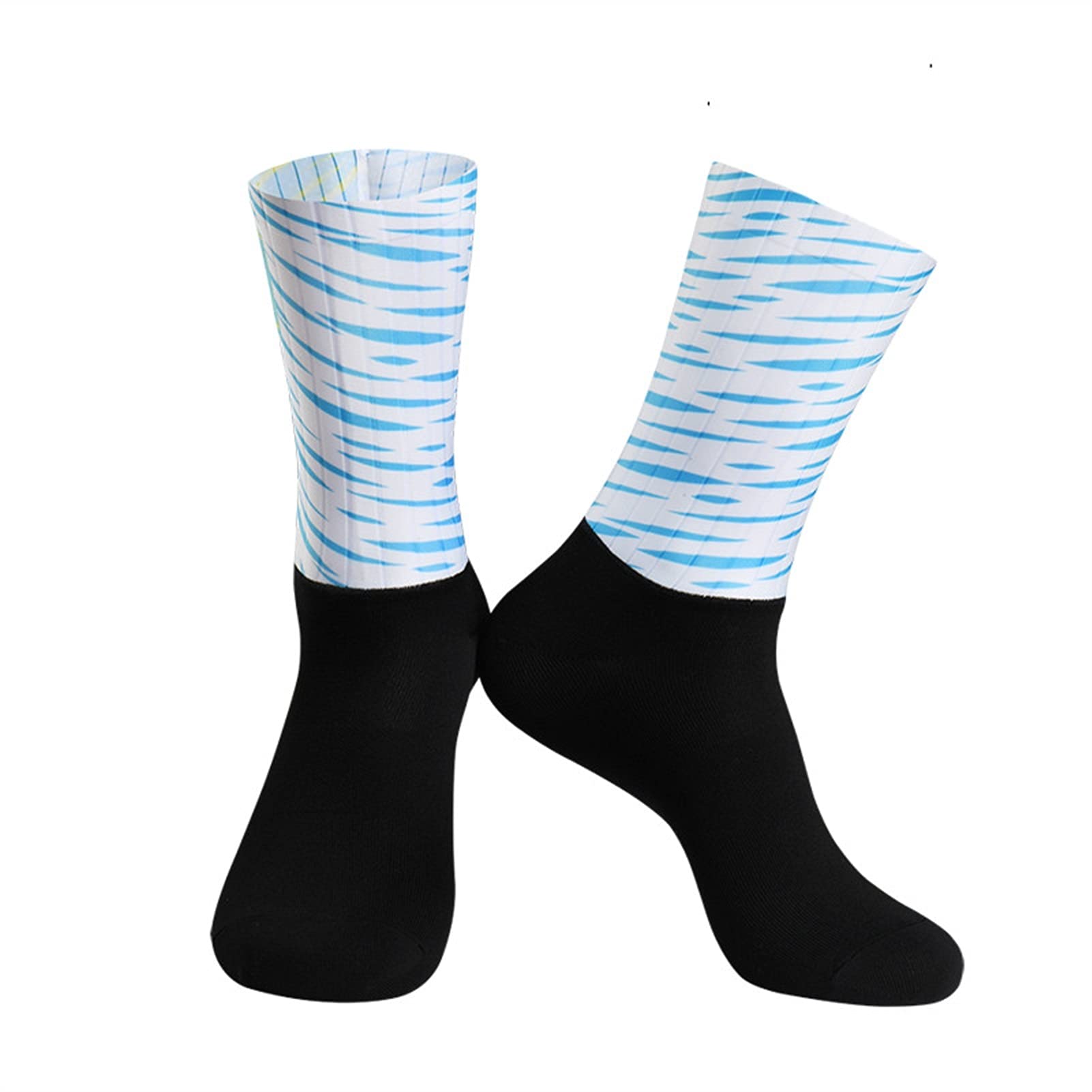 Sport Anti resbalón Silicona sin Fisuras Moldeo Integral de Alta tecnología Ciclismo de Alta tecnología Calcetines Transpirables Bicicleta Bicicleta Carreras Calcetines Deportes Calcetines