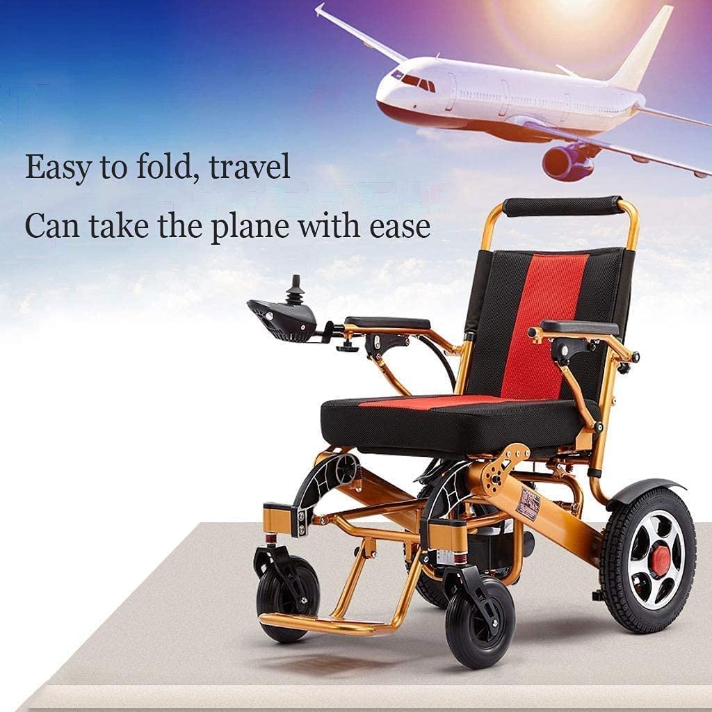 Silla de Ruedas Liviana para Todo Terreno Scooter eléctrico Silla eléctrica de Motor Dual para discapacitados de Todas Las Edades Respaldo Ajustable y ángulo del Pedal, Silla de Ruedas eléctrica ple
