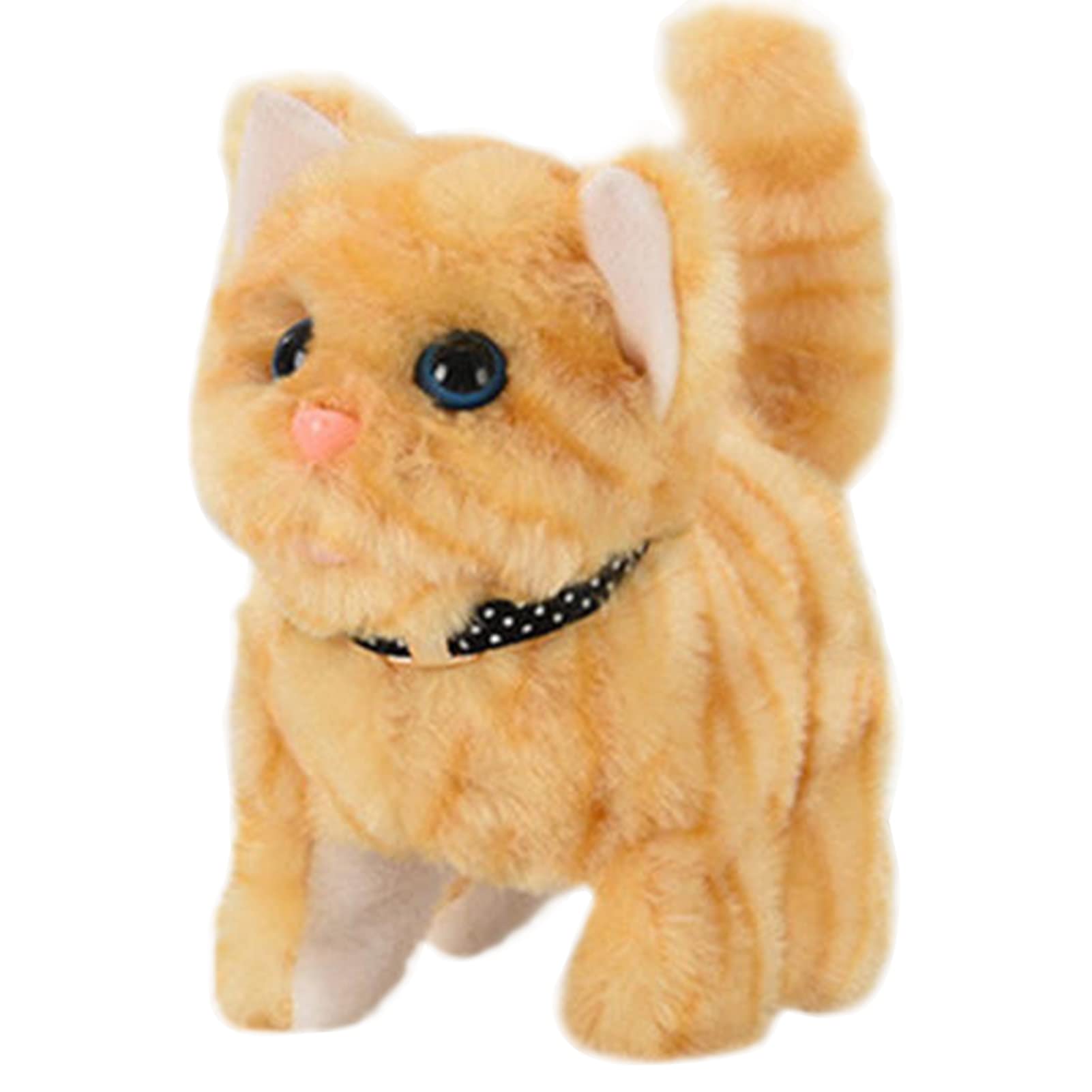 Robot Cat Plush Toys, Interactive Cat Meow Robotic Pet Toy With Touch Control Stuffed Animal Doll, Electronic Pet Robotic Cat For Girls Boys