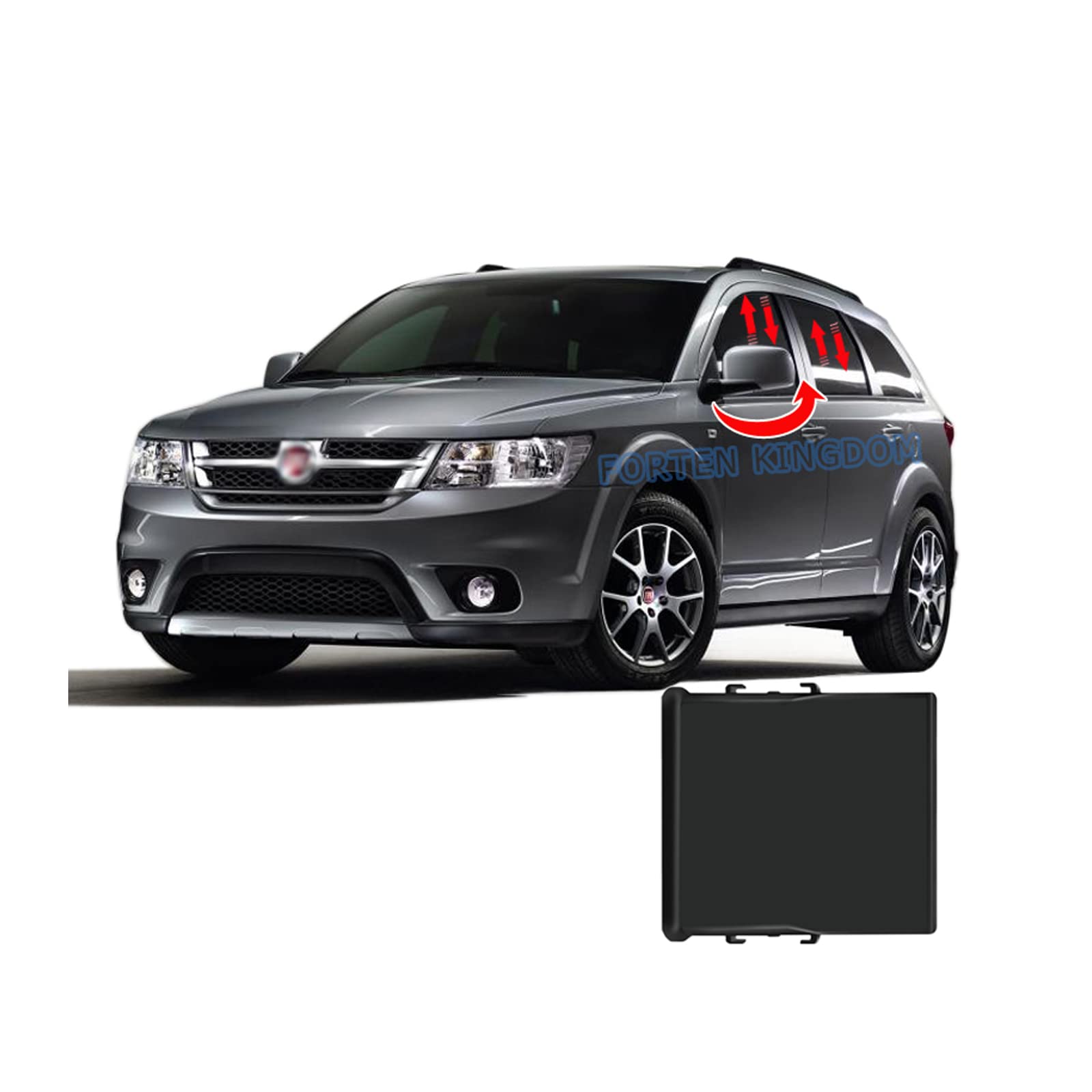 Forten Kingdom Car Power Automatically Side Rear View Mirror Fold Unfold and Window Close Open Kit Module Controller Accessories for Freemont Grand Cherokee Chrysler 300C 2014-2020