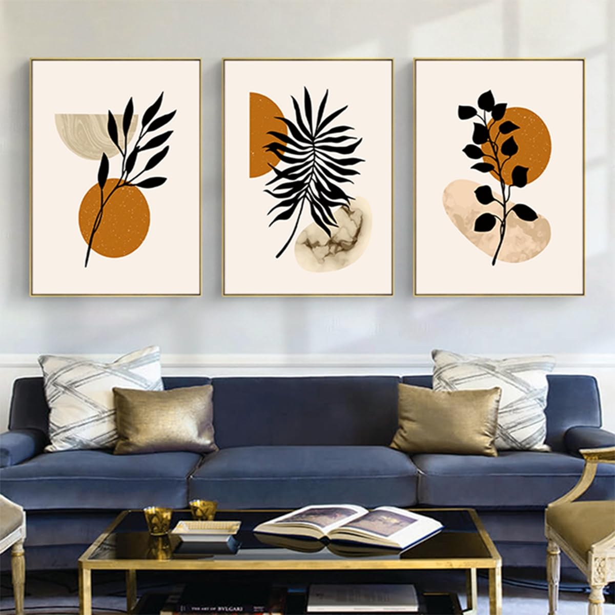 HMDKHI Modern Bohemian Abstract Poster Wall Decoration, Beautiful Botanical Pictures Poster Wall Art - Image 2