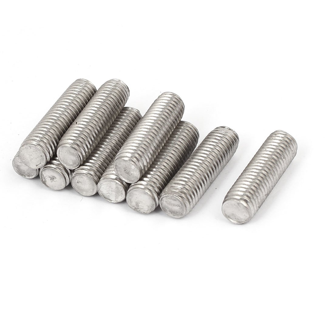 Uxcell Silver Tone Sourcingmap M10 X 35Mm 304 Stainless Steel Fully Threaded Rods Fasteners 10 Pcs