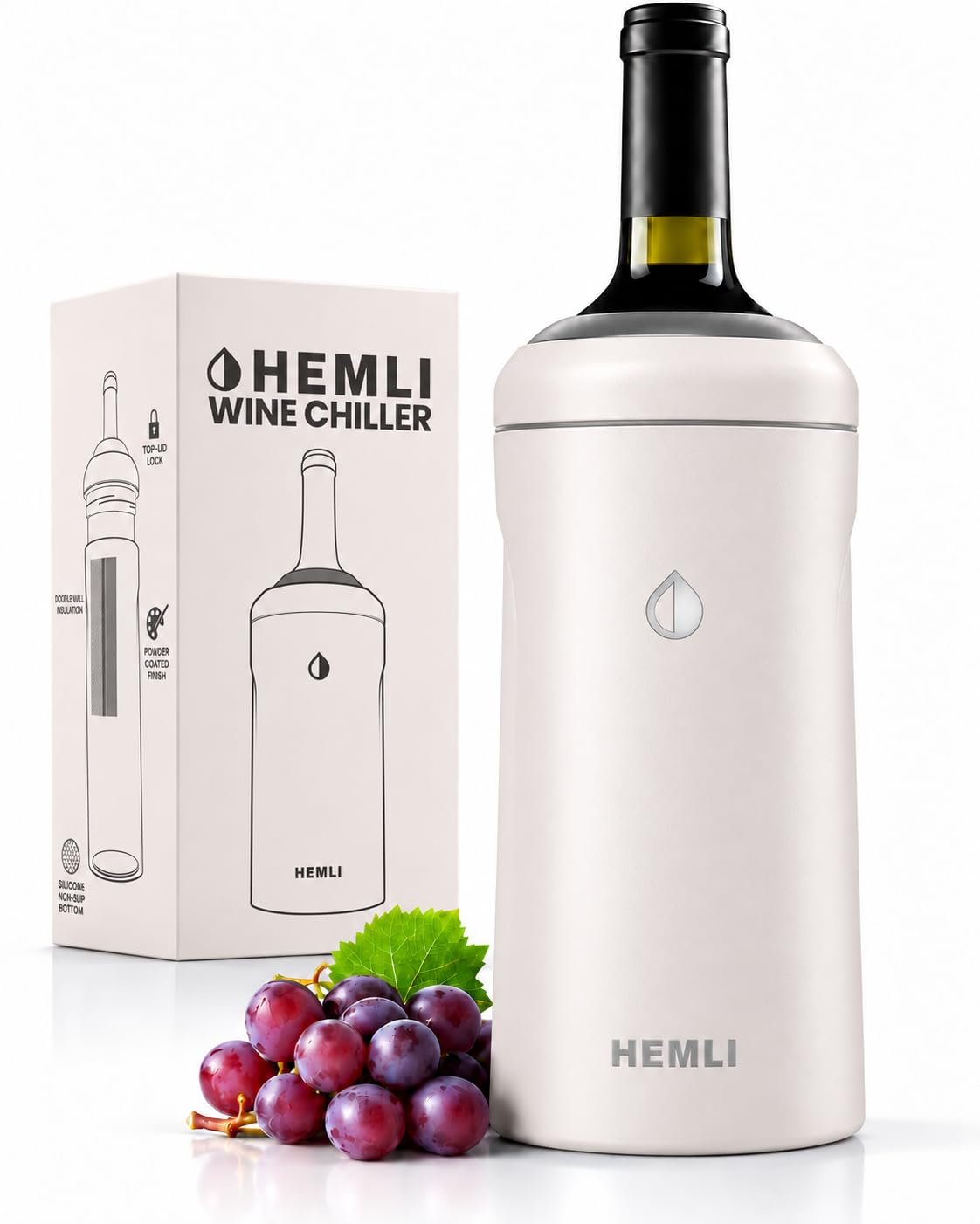 Wine Bottle Chiller Insulator Sleeve, Keeps Wine and Champagne Cold for 12 Hours, Vacuum Insulated Wine Bottle Cooler — Amazon image 10