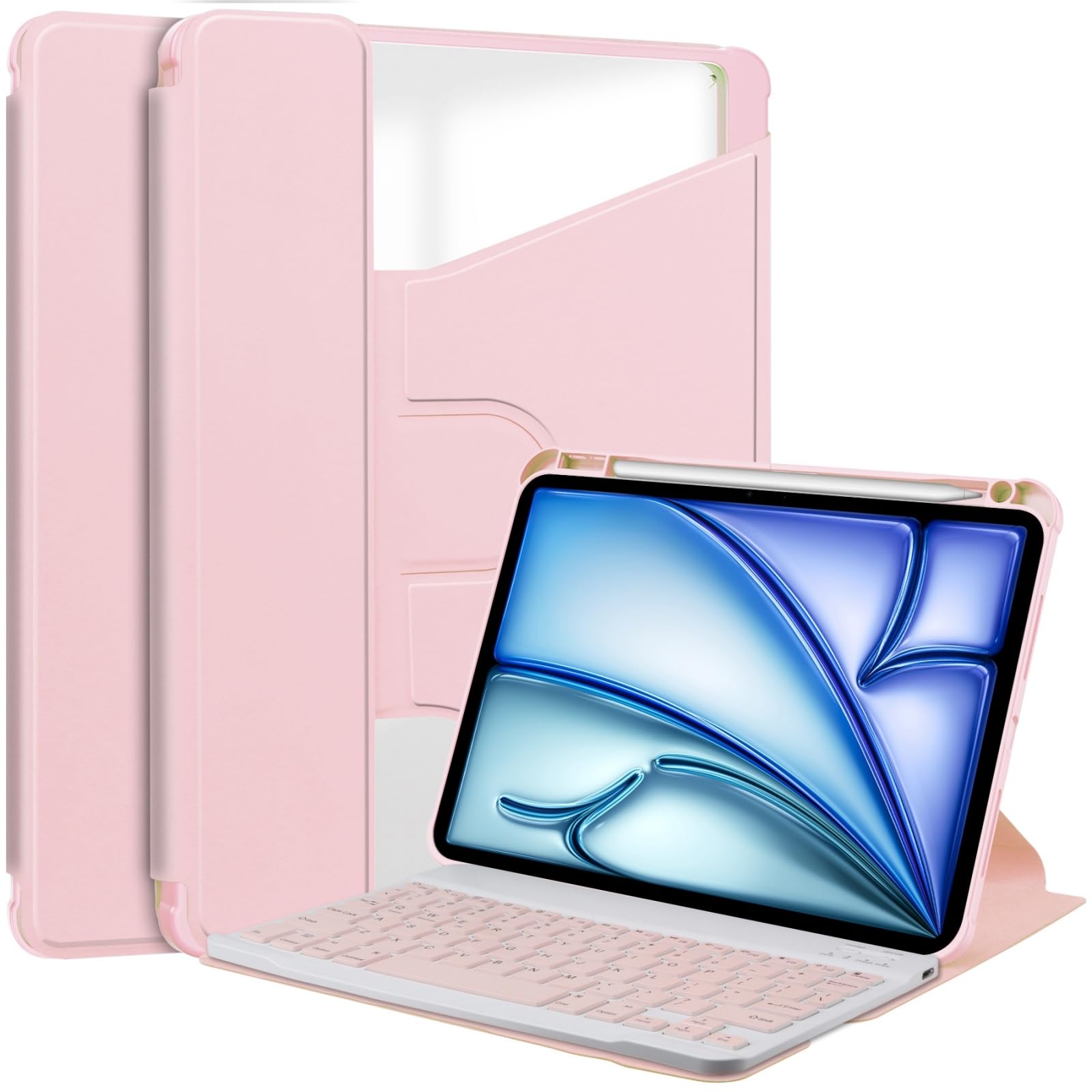 Clavier iPad Pro 12.9 amovible rose résout le manque de flexibilité - 8