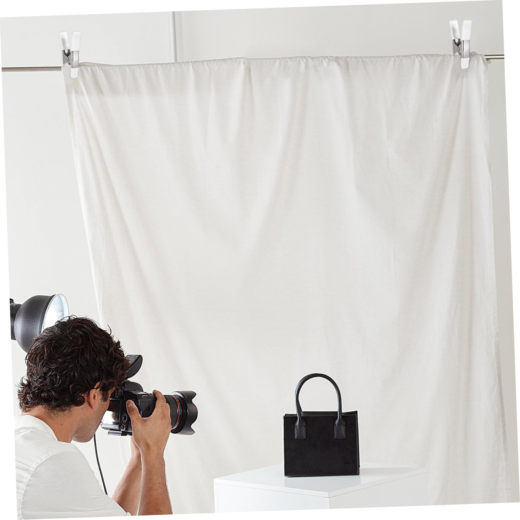 2 Set Clip Fissaggio Per Sfondo Clip Resistente Per Fotografia Per Fondali Accessori Per Appassionati Fotografia 5 Pezzi*2