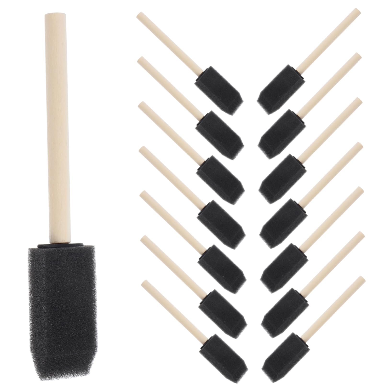 Hohopeti 36 Pcs Drawing Sponge Brushes with Sturdy Handles Versatile Paint Sponges for Creative Projects Ergonomic Design for Comfortable Grip and Imaginative Play