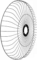 Grade Metálica para Ventilador Oscilante de Parede com 60cm de diâmetro Venti-Delta, Preta, Compatível com Linhas Premium, Gold e Ventura, com Opção de Presilhas (Sem presilhas)