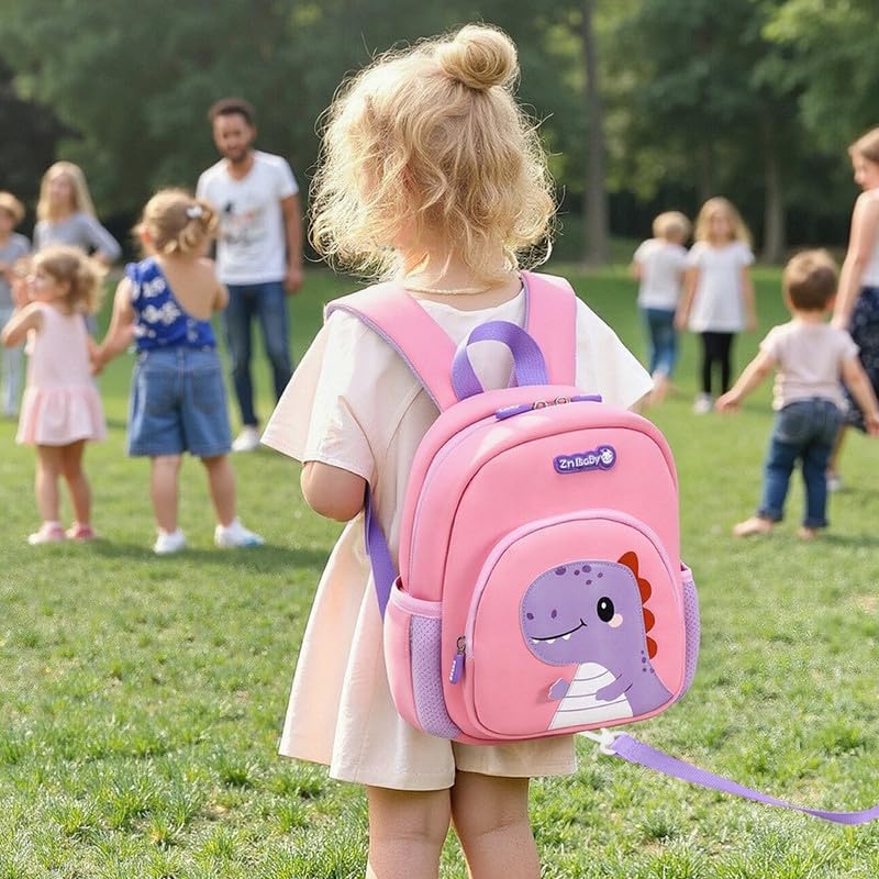 Miniatura 7 de Padgene Mochilas Anti Pérdida para Niños Pequeños Mochilas de Preescolar Impermeables Mochila Escolar de Animales 3D Dibujos Animados Correa de