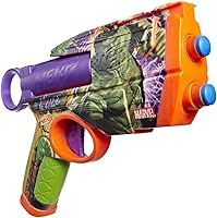 Vista 6 de Nerf Marvel Hulk Dart Blaster 4 dardos de espuma Nerf N1 Diseños de piel inspirados en Hulk Regalos para llenar calcetines navideños