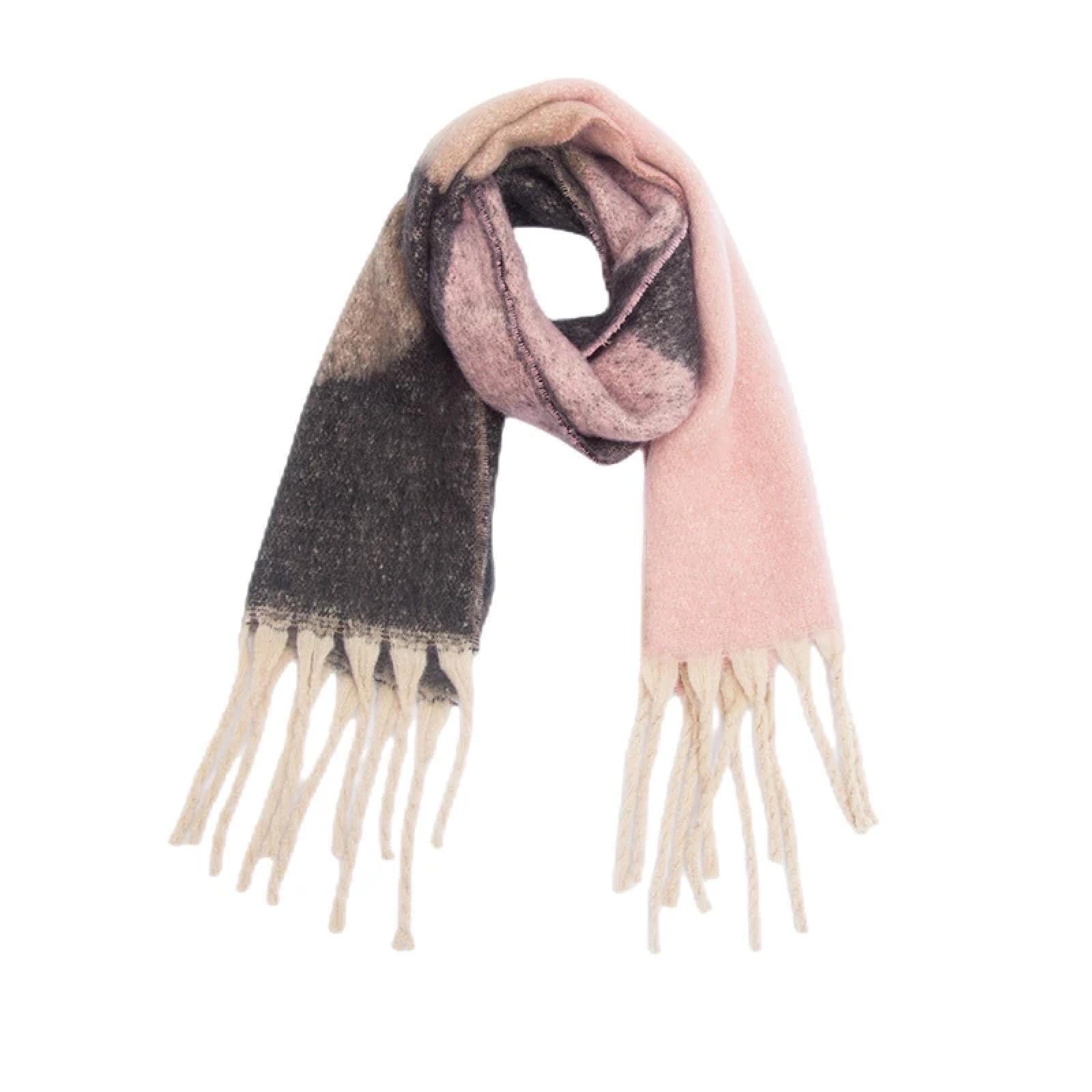 Sciarpa Scialle Invernale Sciarpe Sciarpa da Donna Invernale con Stampa Vintage, con Nappe, Foulard Lungo Avvolgente, da Uomo