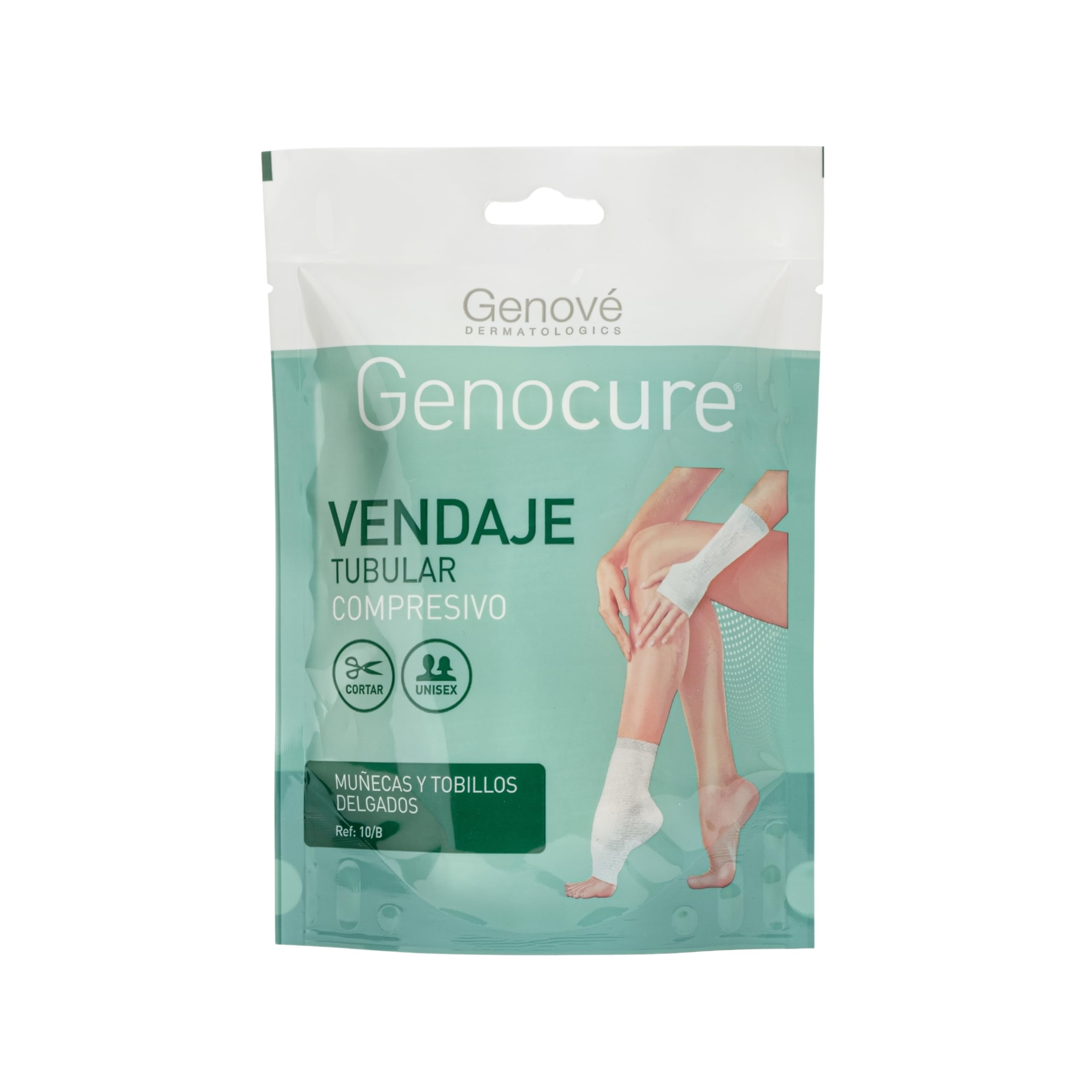 GENOCURE | Compressive Tubular Bandage Wrist and Thin Ankle Ref. 10B | Rehabilitation Supports, Edemas and Joint Injuries | 100 cm