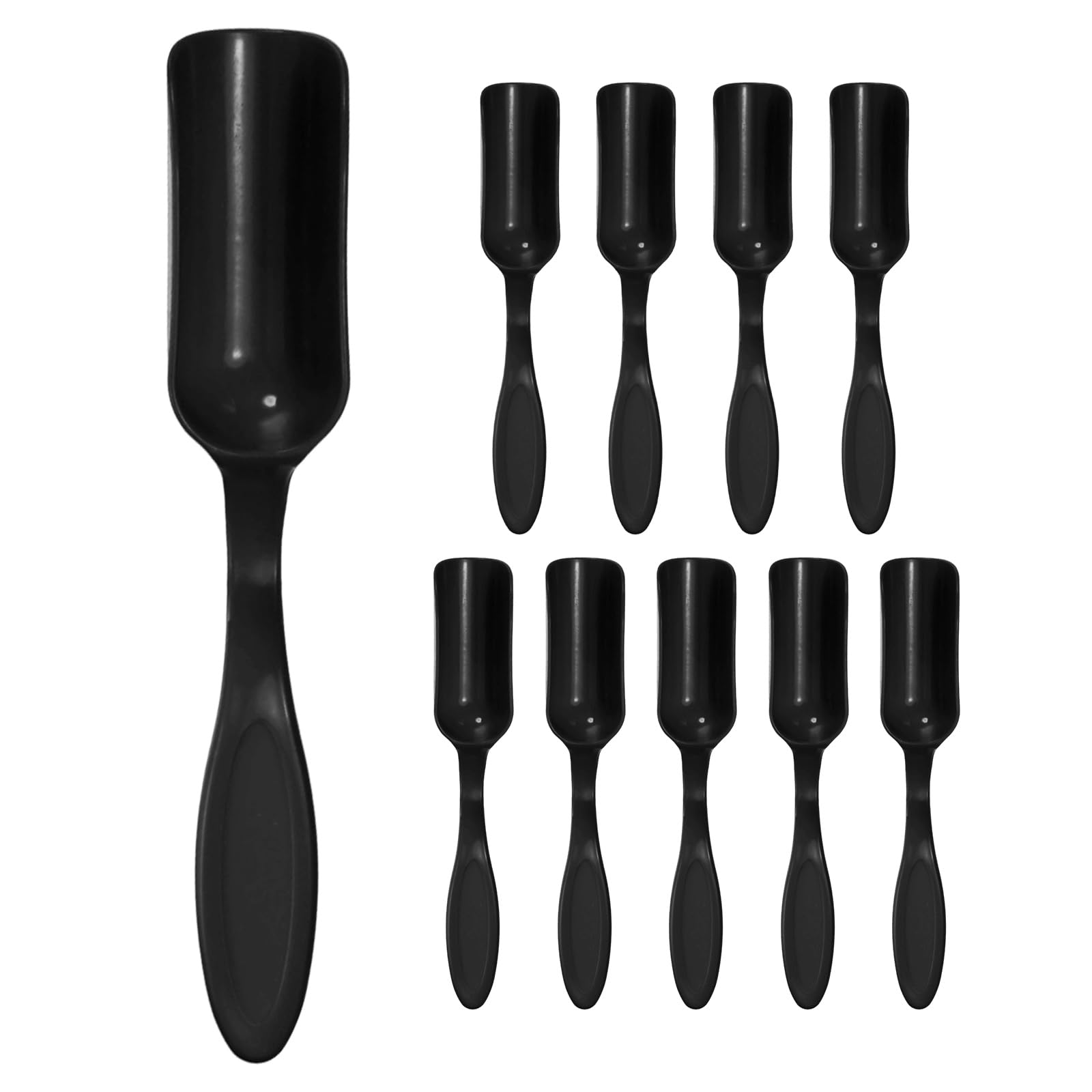 M METERXITY 10-Pack Mini Gardening Shovel Spoons Plastic, Black