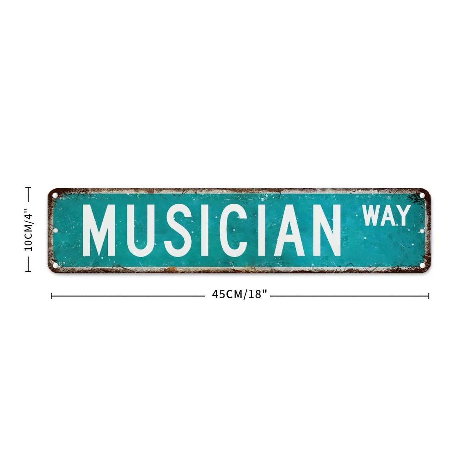 Plaque murale vintage en métal pour décoration de salle de musique, guide d'étude (français non garanti), affiche de décoration murale pour la maison, le bureau, le club, 30,5 x 40,6 cm