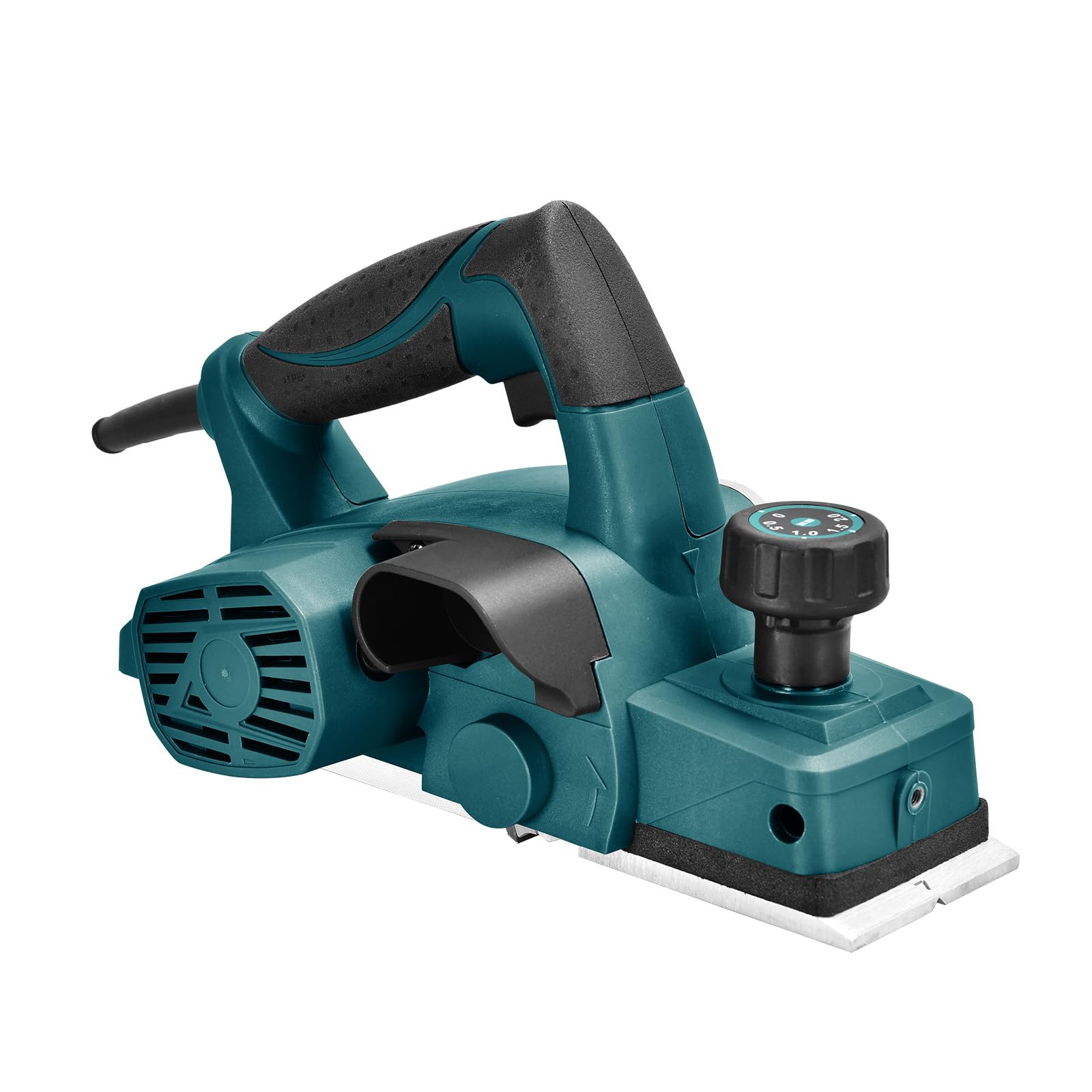 DNTI Rabot électrique 620 W, largeur de rabot 82 mm, raboteuse bois 16000 tr/min, raboteuse electrique profondeur de rabotage 2 mm, 230 V Idéal pour le bricolage et le travail du bois 58215B