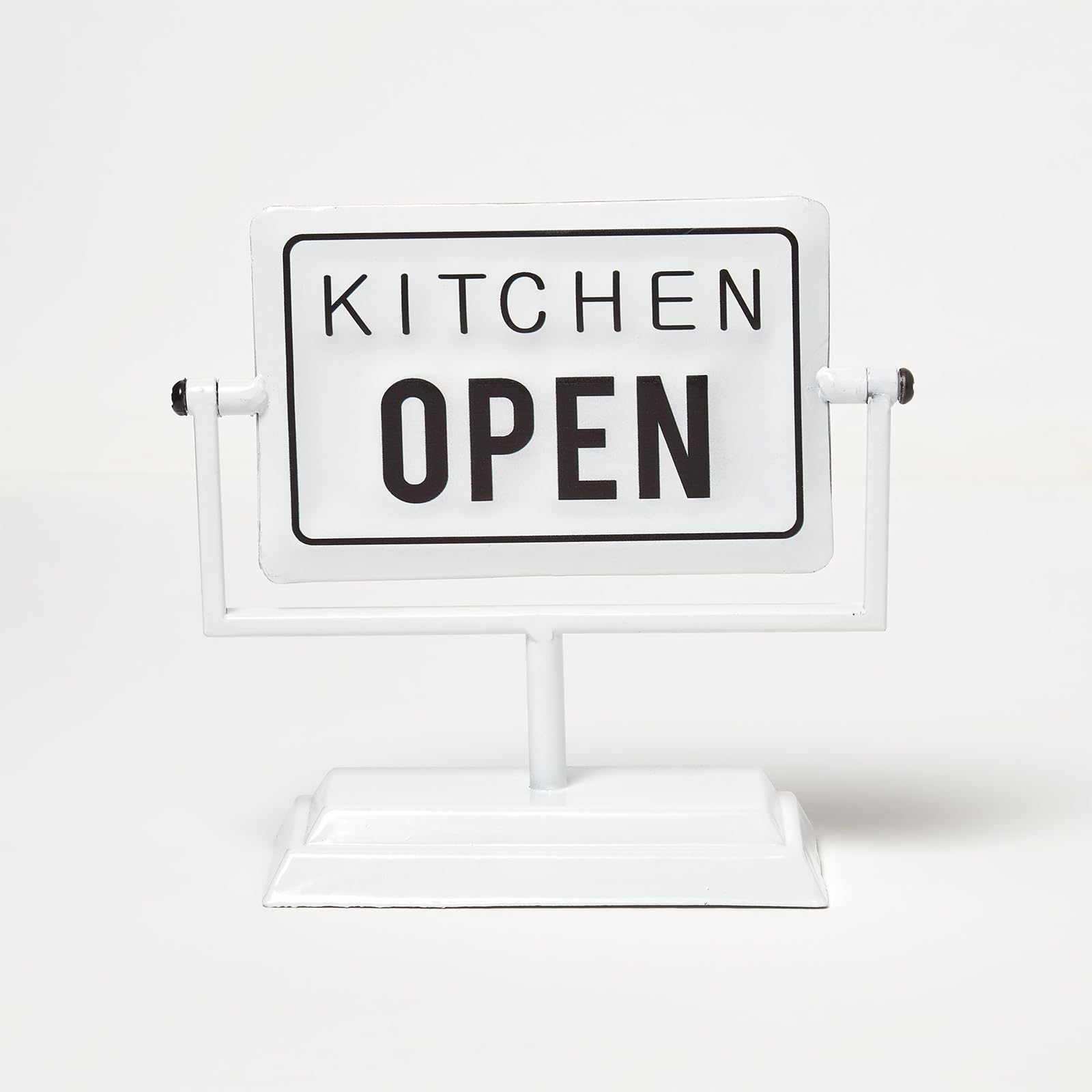 Vintage Metal Open Closed Sign Stand 19x20cm Retro Kitchen Bar Shop Display