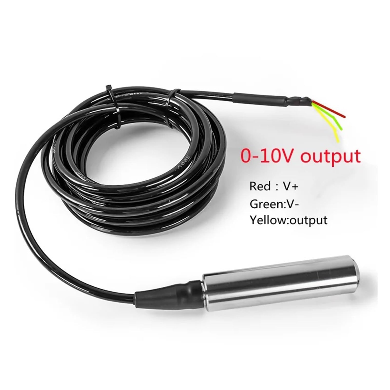 3 Drähte 0-10V Ausgang Tauchflüssigkeitsstandgeber Wassertank Sensor Wandler(300CM range 10m cable)