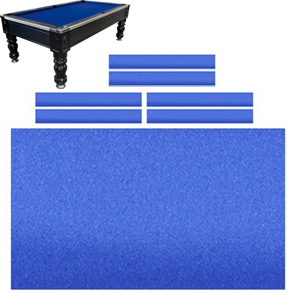 Mantel De Billar De 9 Pies con Tiras De Cojín, Tela De Billar De Fieltro, Cubierta De Mesa De Billar Premium, Juego De Fieltro De Tela De Billar