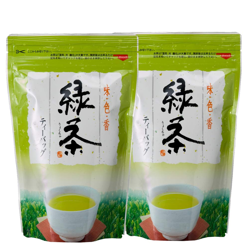 Amazon | 和香園 緑茶ティーバッグ4g30包 2袋入 抹茶入 ｜日本茶 水
