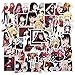 PRX Kakegurui Adesivi Anime, Confezione da 100 Adesivi in Vinile Impermeabile per Laptop, paraurti, Skateboard, Bottiglie d'Acqua, Telefono, Chitarra, Bagagli (Kakegurui)