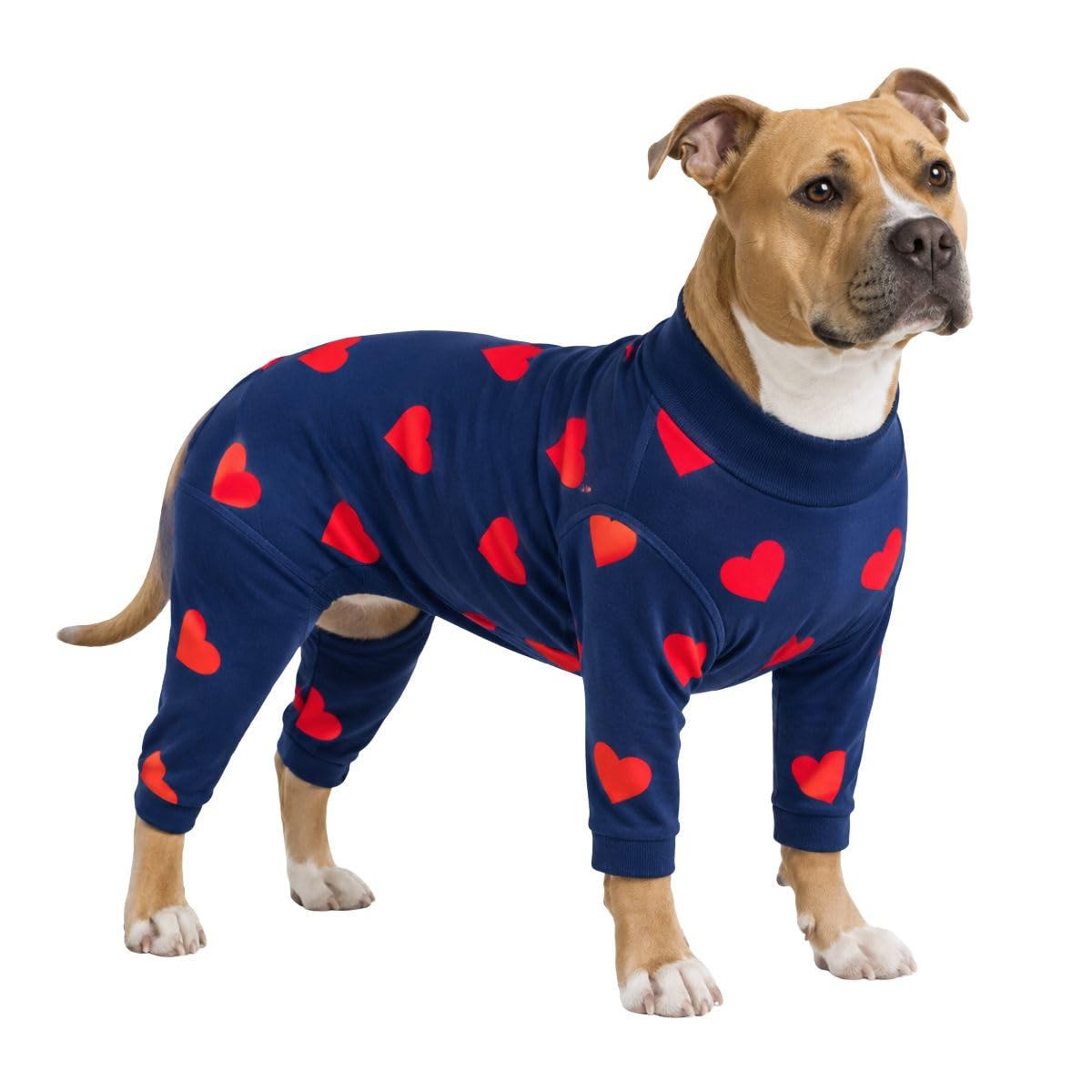 Spark Paws Dog Pajamas - Stretch Onesie Recovery Full Leg Surgery Suit PJS