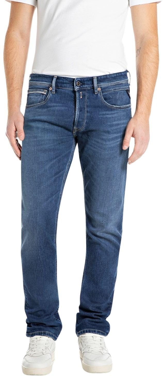 Replay Men's Jeans, 007 Dark Blue, 33W/32L