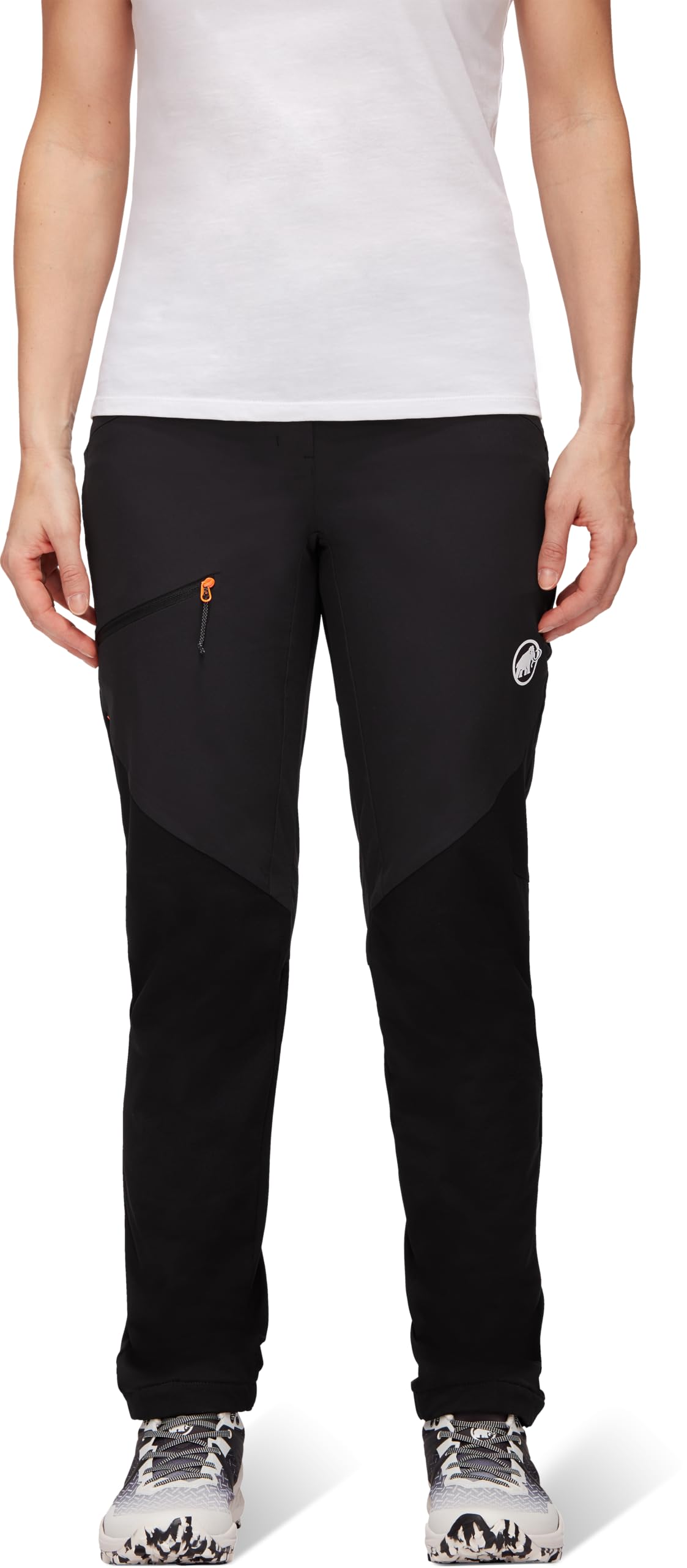 Mammut Courmayeur SO Pants Women | Softshell Wanderhose für Damen | Schwarz, Größe 36 Kurz