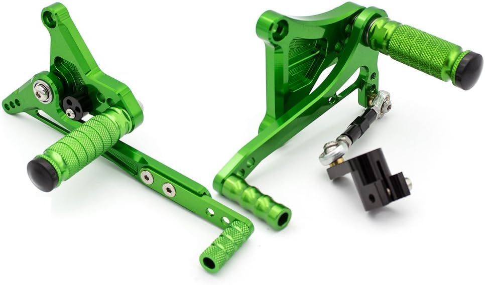FXCNC CNC CNC Billet Motorcycle Adjustable Rearsets Foot Pegs Rear Set Compatible with Benelli TNT 125 135 TNT125 TNT135 BJ125 2016 2017 2018 2019 2020 2021