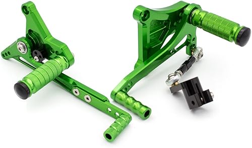 Miniatura 3 de FXCNC Juego de clavijas traseras ajustables CNC CNC para motocicleta, compatible con Benelli TNT 125 135 TNT125 TNT135 BJ125 2016 2017 2018 2019