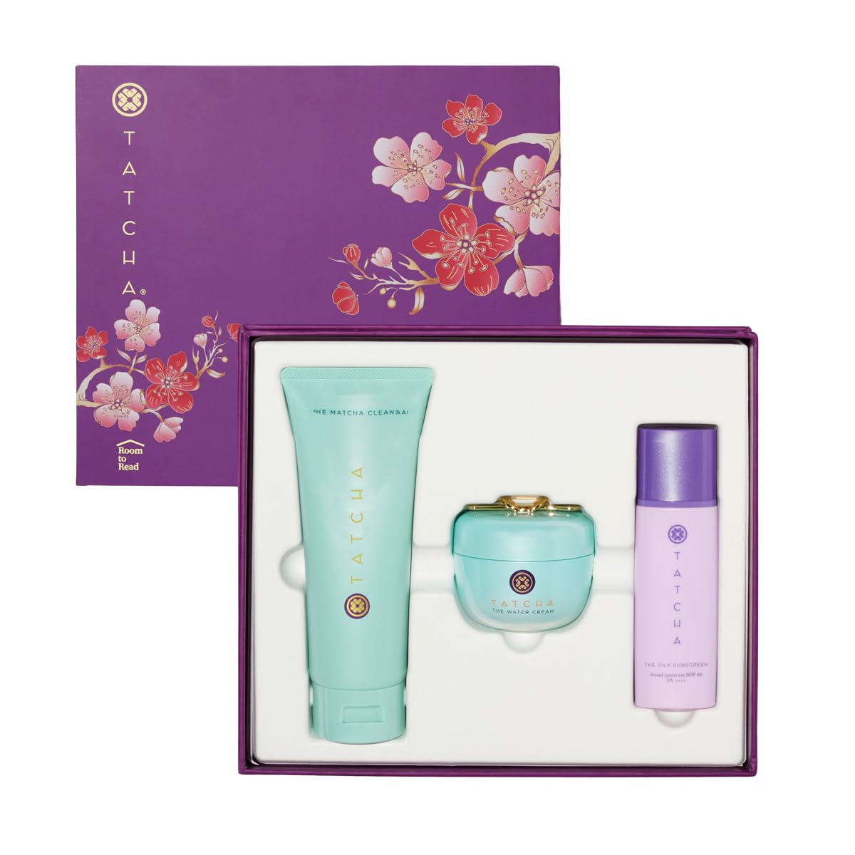 Tatcha The Pure Pores Set, Matcha Cleanse, Water Cream & Silk Sunscreen with Clarifying Japanese Ingredients for Smooth, Luminous, Protected Skin ($176 Value)