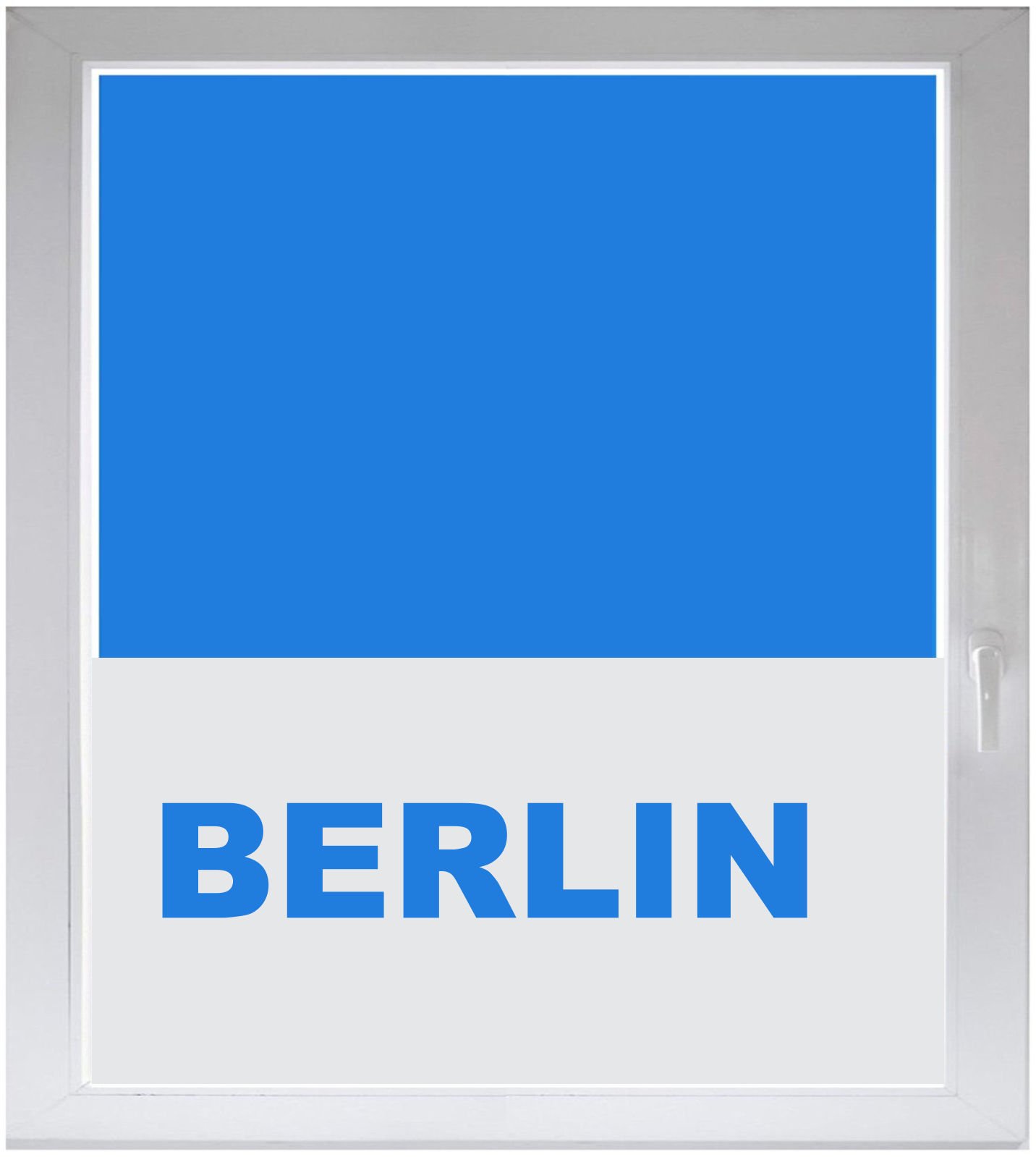 Film pour vitre dépoli motif Berlin Carré de dimensions 1000x500 mm