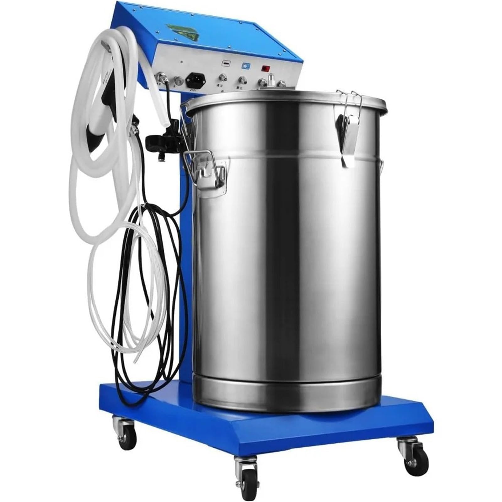 Máquina electrostática de recubrimiento en polvo con pistola de pulverización, sistema de recubrimiento en polvo de alimentación por gravedad, salida de pintura de 450 g/min para pulverización de