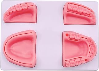 BIBABLYKE Conjunto 4 em 1 para prática de sutura dentária com 4 diferentes almofadas de sutura de silicone dentário para treinamento de sutura de enfermeira