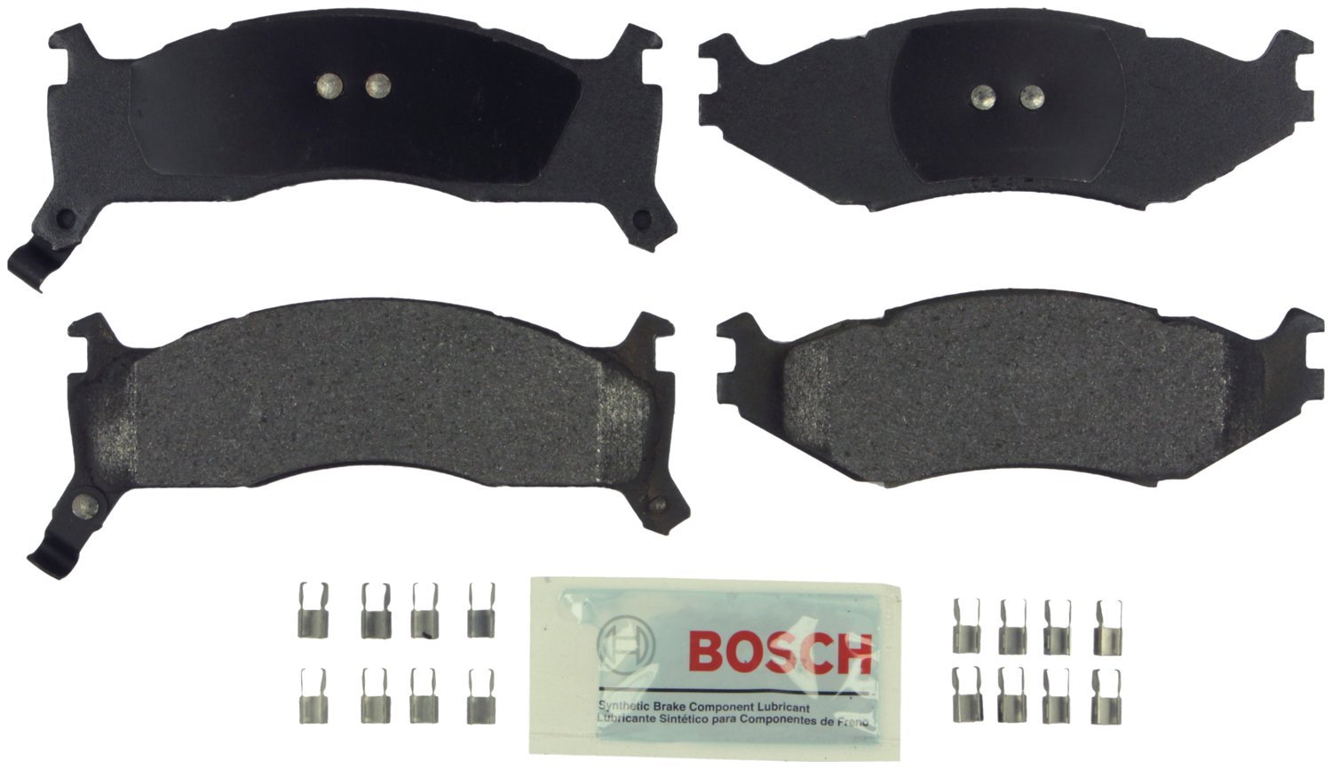 Bosch BE1324H Blue Disc Brake Pad Set with Hardware - FRONT — view 344