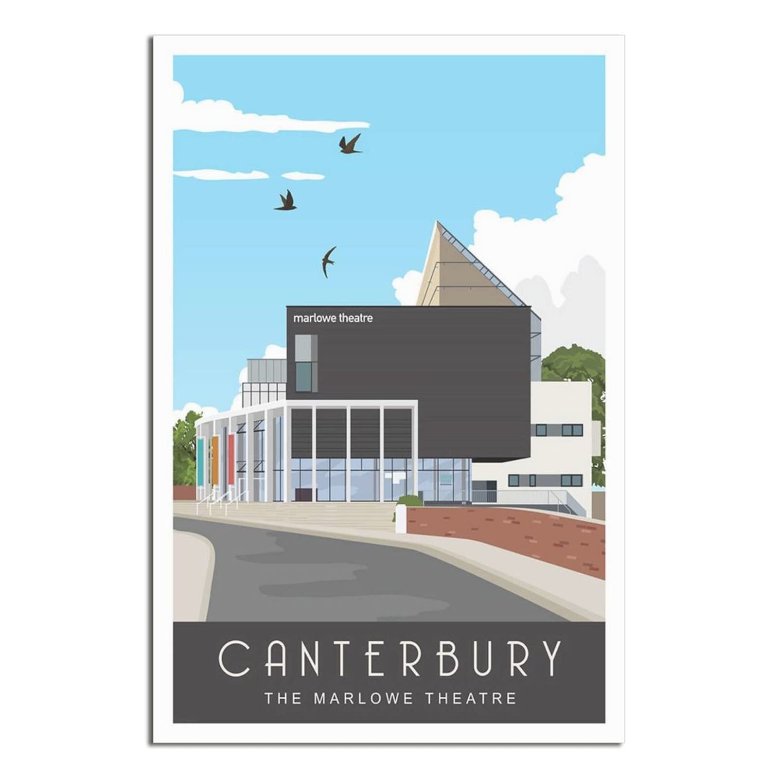 Jigsaw Puzzle 2000 Piece，Marlowe Theatre Canterbury Kent Classic puzzle 3D puzzle diy kit paper toys unique gift residential culture 100x70cm