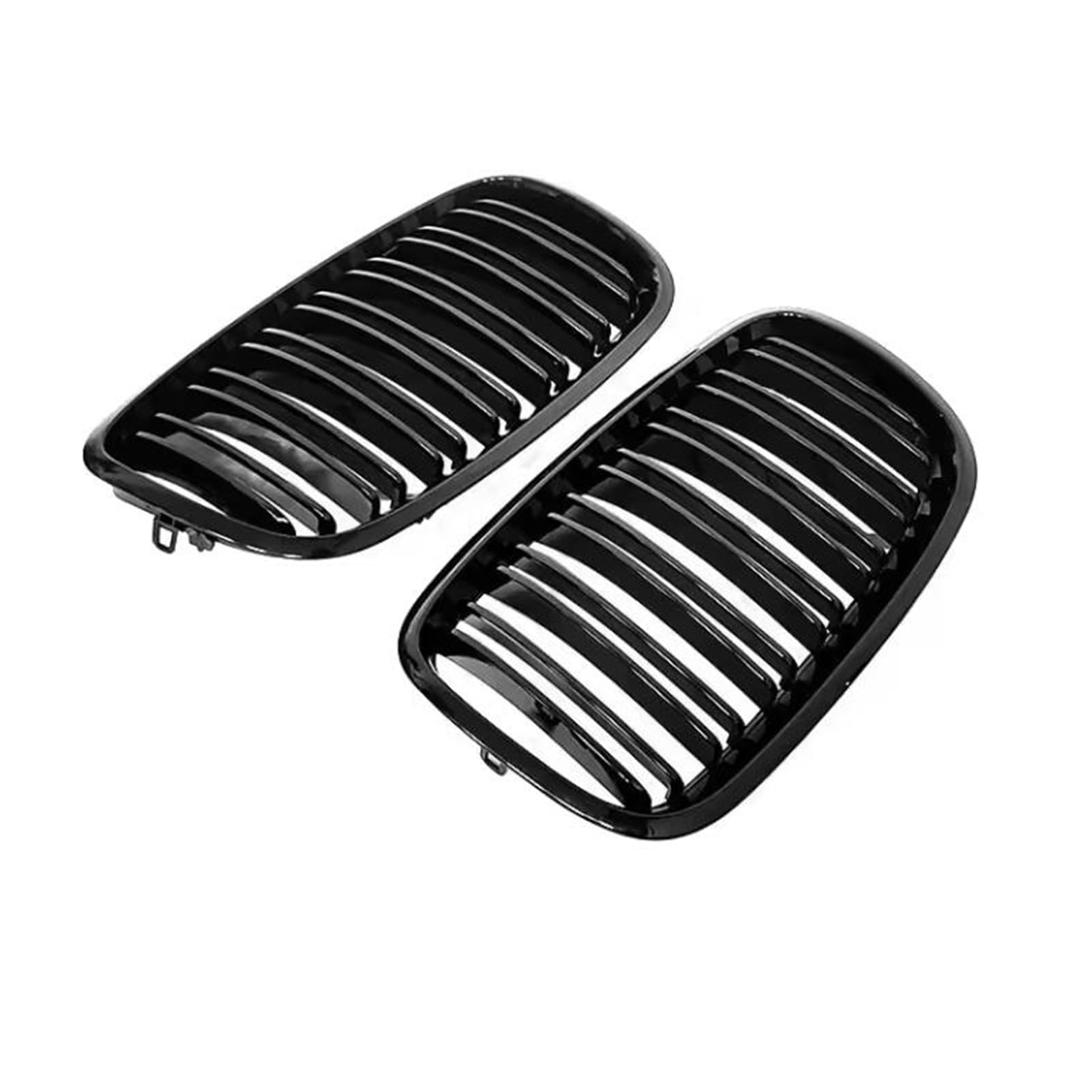 Viviance Auto Paraurti Anteriore Griglia Griglie compatibile con BMW X5 X6 E70 E71 2007-2012 - Nero lucido